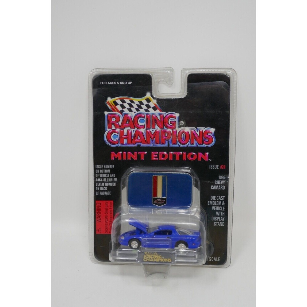 Racing Champions Diecast Mint Edition 1996 Chevy Camaro Car Blue Issue #24 NEW